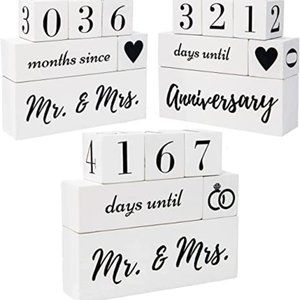 Wedding Countdown Block Set